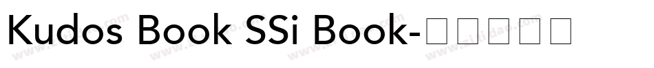 Kudos Book SSi Book字体转换